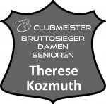 graues Schild Clubmeister Bruttosieger Damen Senioren