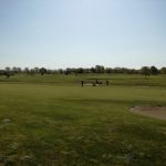Golfplatz mit Golfer