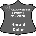 graues Schild Clubmeister Herren Senioren