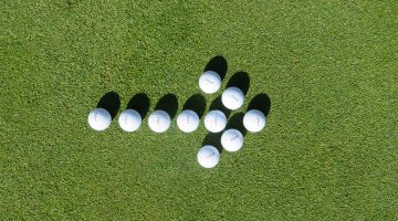 golfbälle pfeil