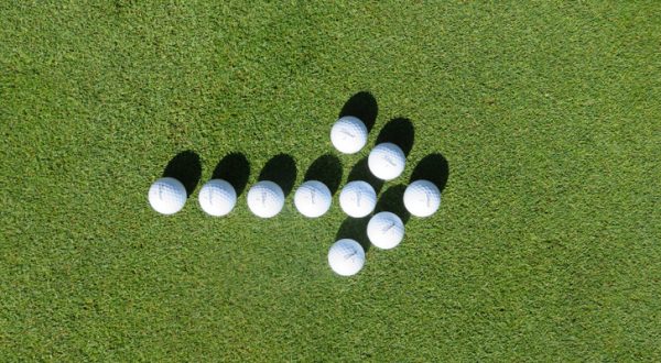 golfbälle pfeil