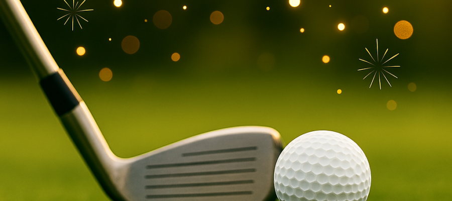 Silvesterfeuerwerk Golfschläger